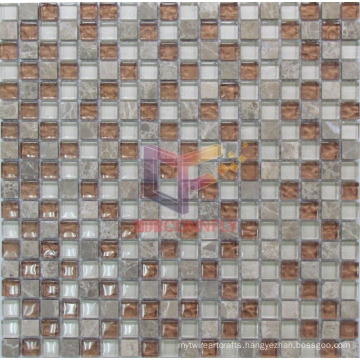 Elegant Crystal and Stone Mixed Mosaic Tile(CS142)